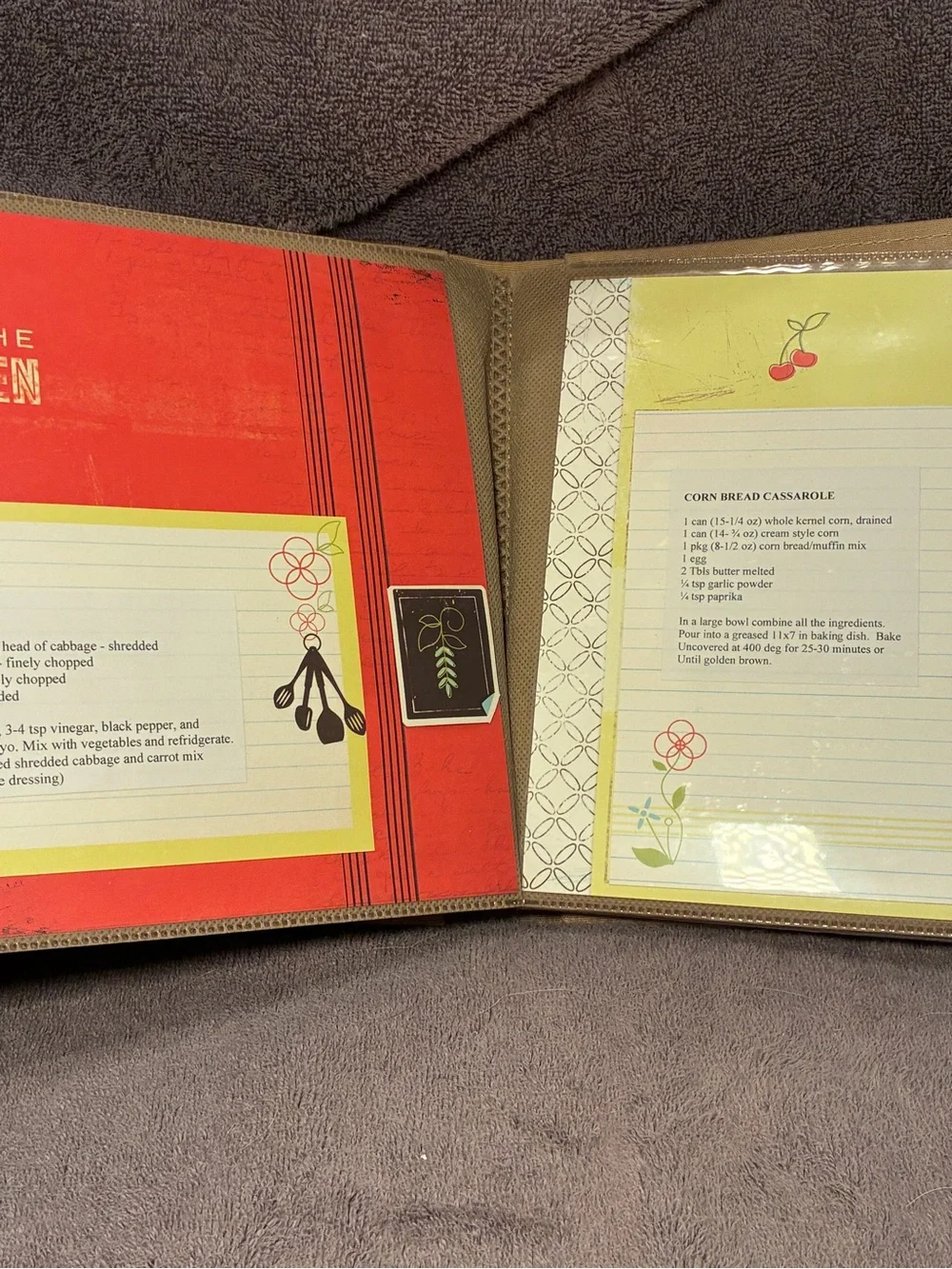 Creative Memories Picfolio Revipe Quick Album 8x8 Scrapbook Magnetic Closure